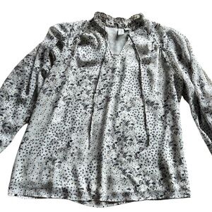 JOIE Oversized Floral Blouse • LG
